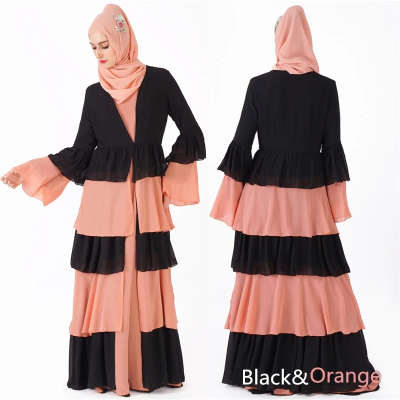 Abaya Kaftan повседневное удобное шифоновое турецкое abaya bu tang Banjul melayu кимоно стиль Макси платье Абая Быстрая