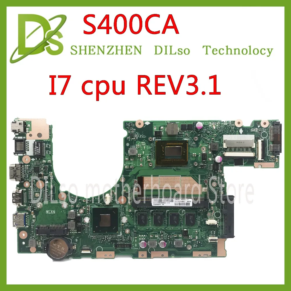 Bestellen KEFU S400CA Für ASUS S400CA/S500CA Laptop Motherboard S400CA Mainboard I7 CPU Integrierte Test Arbeit 100%