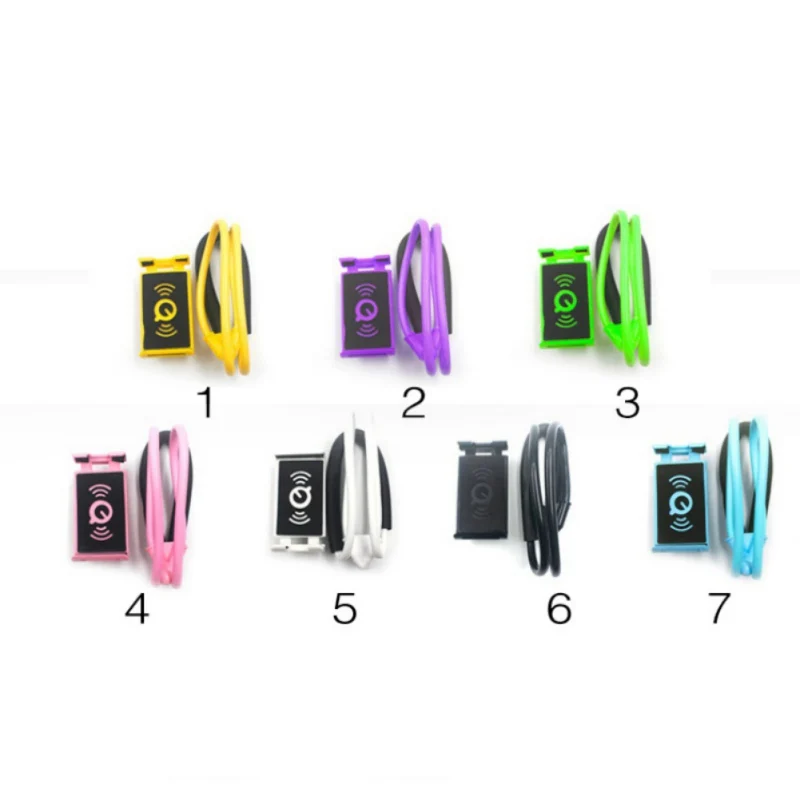 

Flexible mobile phone self-timer frame 360 rotating bracket decorative hanging neck bed lazy bracket non-slip