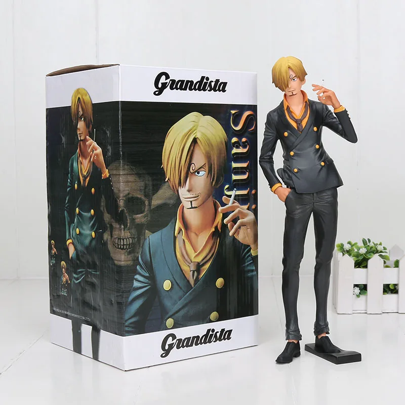 6908 24cm Sanji box Аниме одна деталь фигурка туз Шанкс обезьяна д Луффи фигурка Зоро Санджи Ло Трафальгар Сабо одна деталь аниме MSP ПВХ Модель игрушки - Цвет: 6908 24cm Sanji box