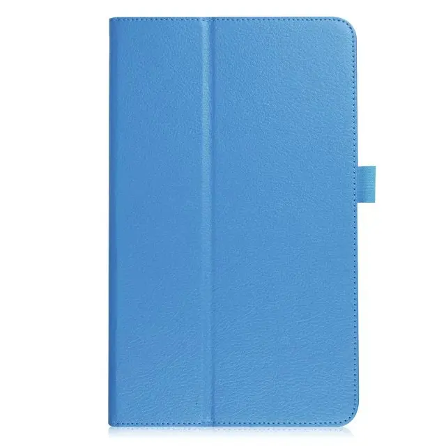 Умный стиль Litchi из искусственной кожи Стенд чехол для планшета для samsung Galaxy Tab A 10,1 T580 чехол откидная крышка для Tab A LTE/Wifi T585 - Цвет: light blue