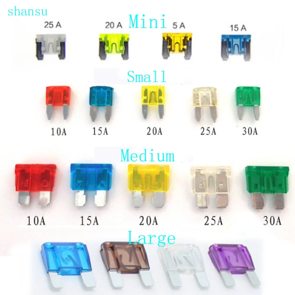 5 шт. автомобильный предохранитель большой 20A 30A 40A 50A 60A 70A 80A 100A car