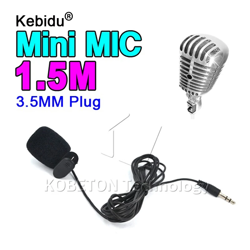 1 5 м 3 мм Hands Free клип на мини микрофон Микрофон Студийный речи Лекция компьютера ПК