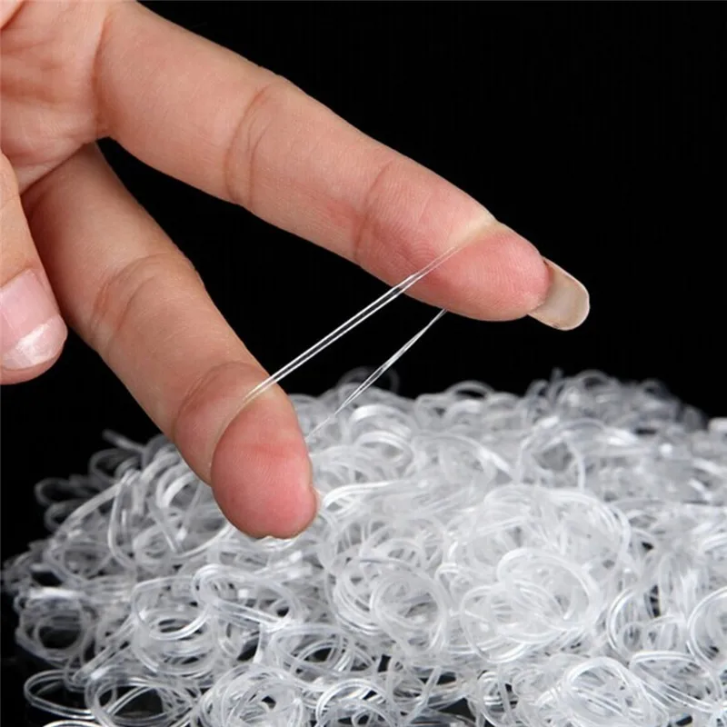 

300pcs/pack Rubber Rope Girls Ponytail Holder Elastic Hair Bands Ties Braids Plaits Headband Hair Accessories