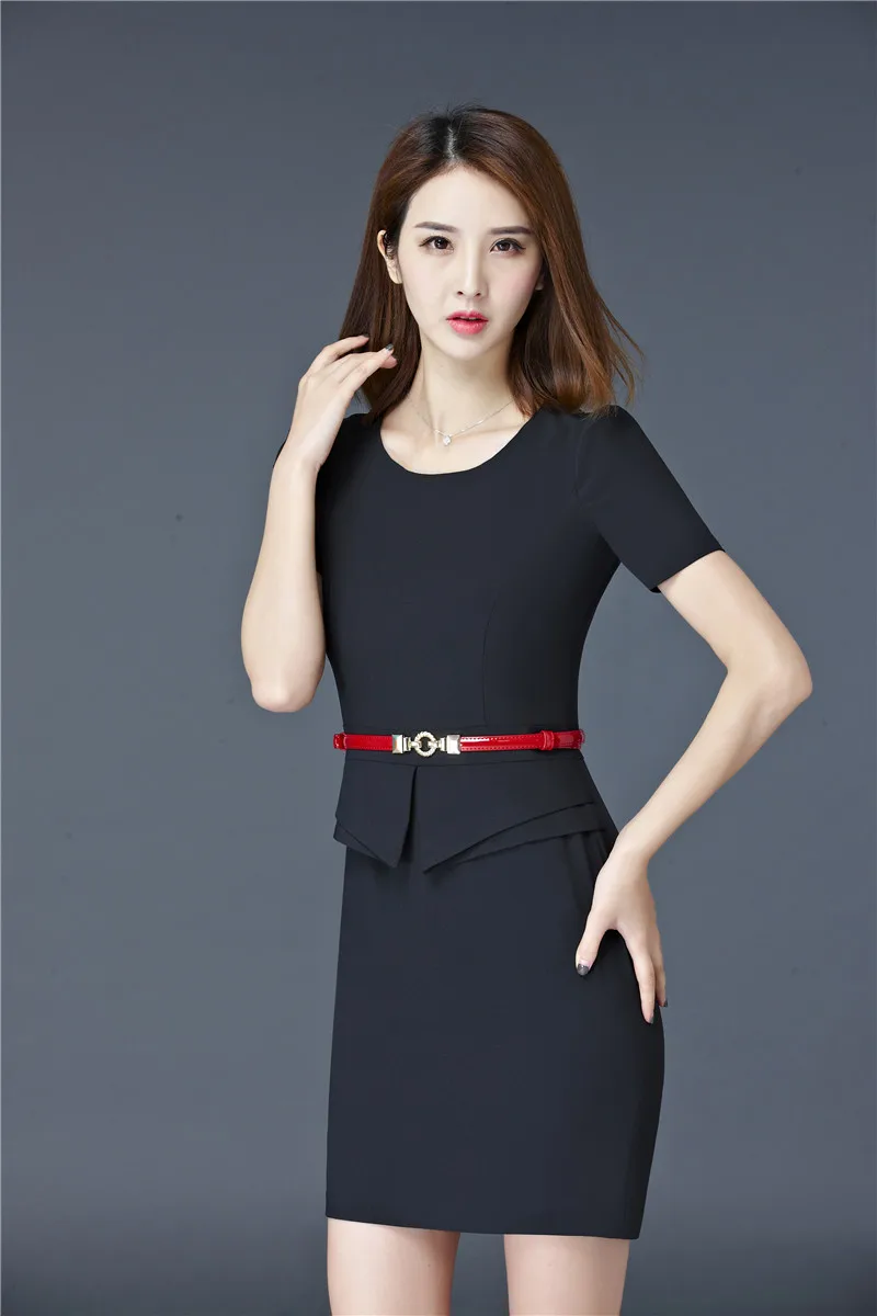 Деловые элегантные летние приталенные модные Профессиональные женские платья