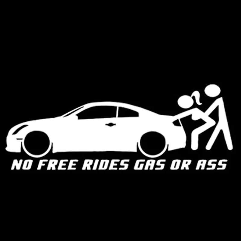 Забавные виниловые наклейки &quotNo Free Rides&quot автомобильные на окна бампер кузов