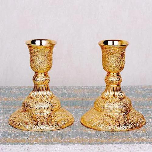 Size S 1 Pair Свадебный Декор золотой цвет металлические подсвечники 3 руки 5 рук украшение дома Искусство ремесло стол украшения подарок романтический ужин Декор - Цвет: Size S 1 Pair
