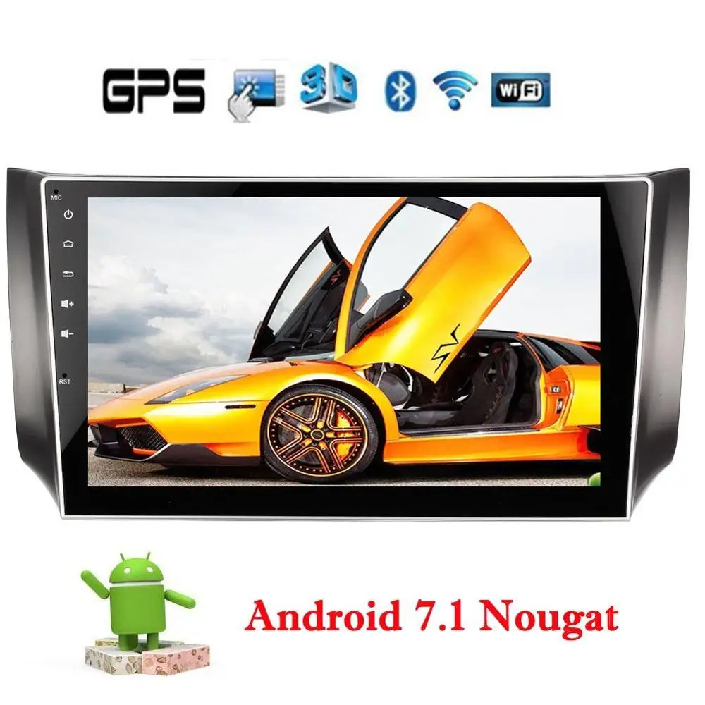 EinCar 4 ядра Android 7 1 Nougat стерео для Nissan Sylphy 2016 2017 в тире видео аудио gps Навигация FM/AM