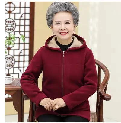 Red wine Подходит для женщин, Осень-зима, MS, Теплые Топы, новинка, длинный рукав, плюс бархат, большой размер, Женская куртка, толстовки, Женская толстовка - Цвет: Red wine