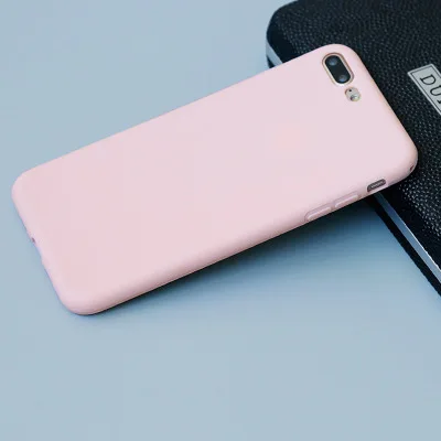 396 Роскошные однотонные чехлы для телефонов iPhone 11 Pro XR XS Max 6 6S 7 8 Plus X 11 7 Мягкие силиконовые карамельные цвета задняя крышка для телефона подарки - Цвет: 396