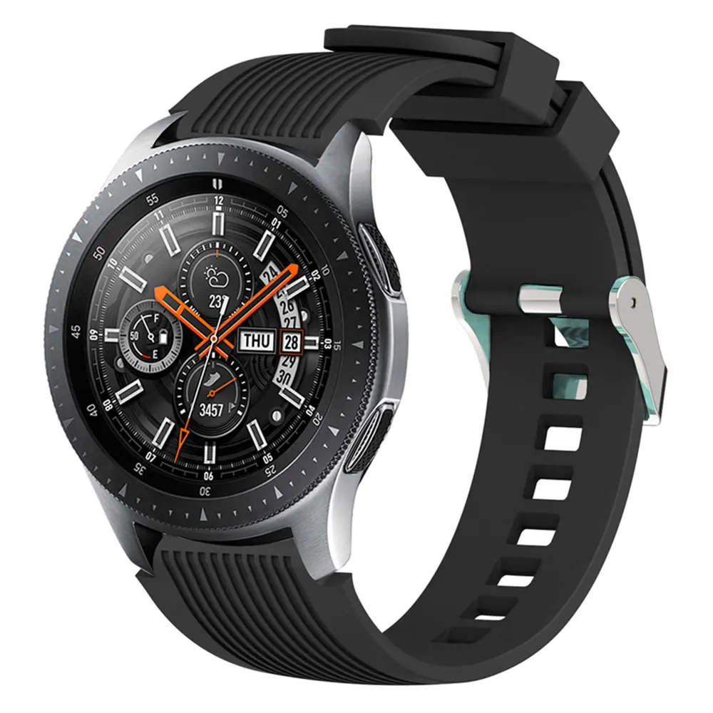 Силиконовый ремешок для Samsung Galaxy Watch 46 мм спортивный сменный Ремешки наручных