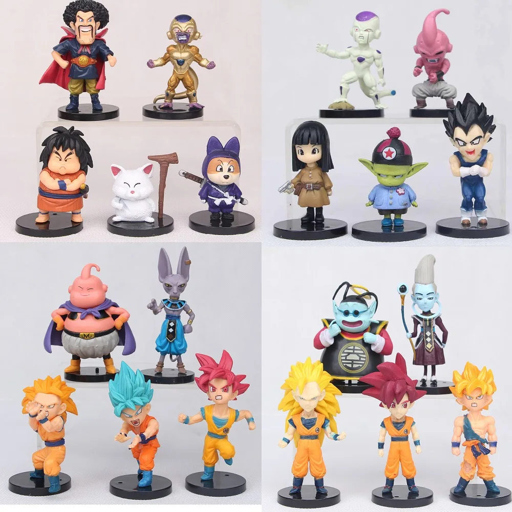 Экшн фигурки Dragon Ball Z Super Saiyan Son Goku Vegeta Bund Freeza Beerus ПВХ игрушечные подарки для детей