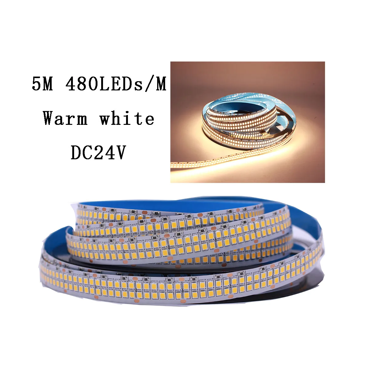Светодиодная лента 2835 SMD 240 светодиодный s/m 5 м 300/600/1200 светодиодный s DC12V высокий яркий гибкий светодиодный ленточный светильник теплый белый/холодный белый