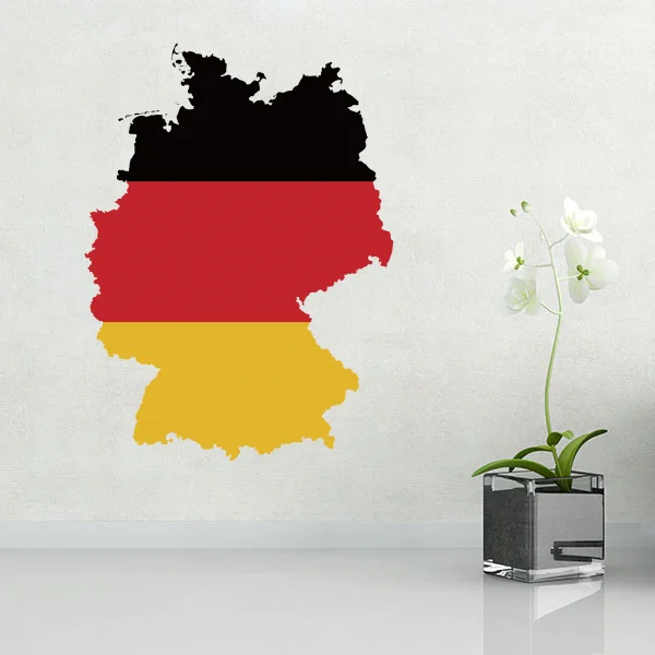 

Flag map of Germany wall vinyl sticker custom made home decoration wall sticker wedding decoration PVC wallpaper fashion design
