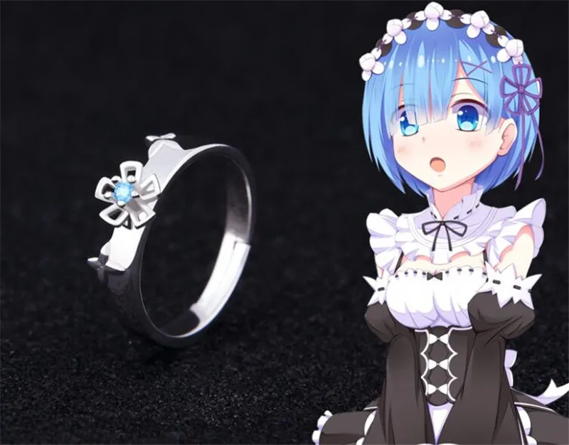 Кольцо для косплея аниме Re:Zero kara Hajimeru Isekai Seikatsu Rem кольцо на Хэллоуин|Кольца| |