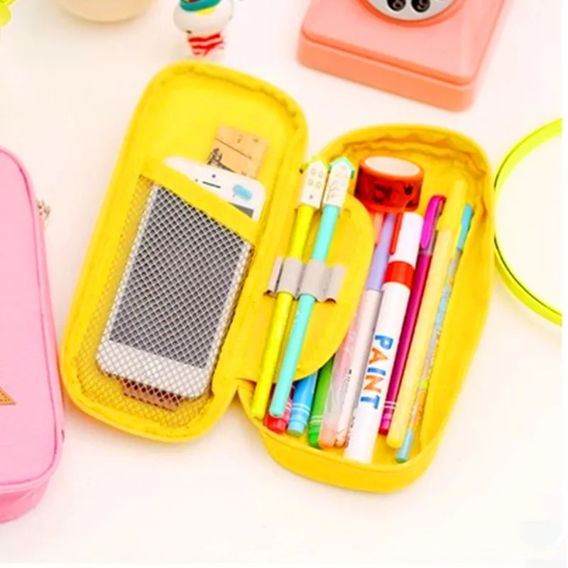 Компактный холщовый карандаш карамельных цветов в Корейском стиле Женский