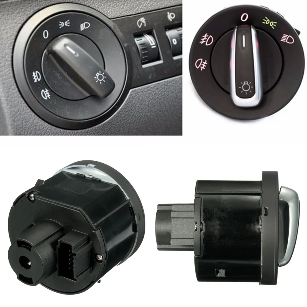 12 V 90 градусов вращения хромированный переключатель переднего света VWS Touran Passat CC B6