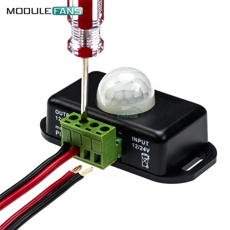 Автоматический AC/DC 12V 24V 8A инфракрасный датчик движения человеческого тела Сенсор