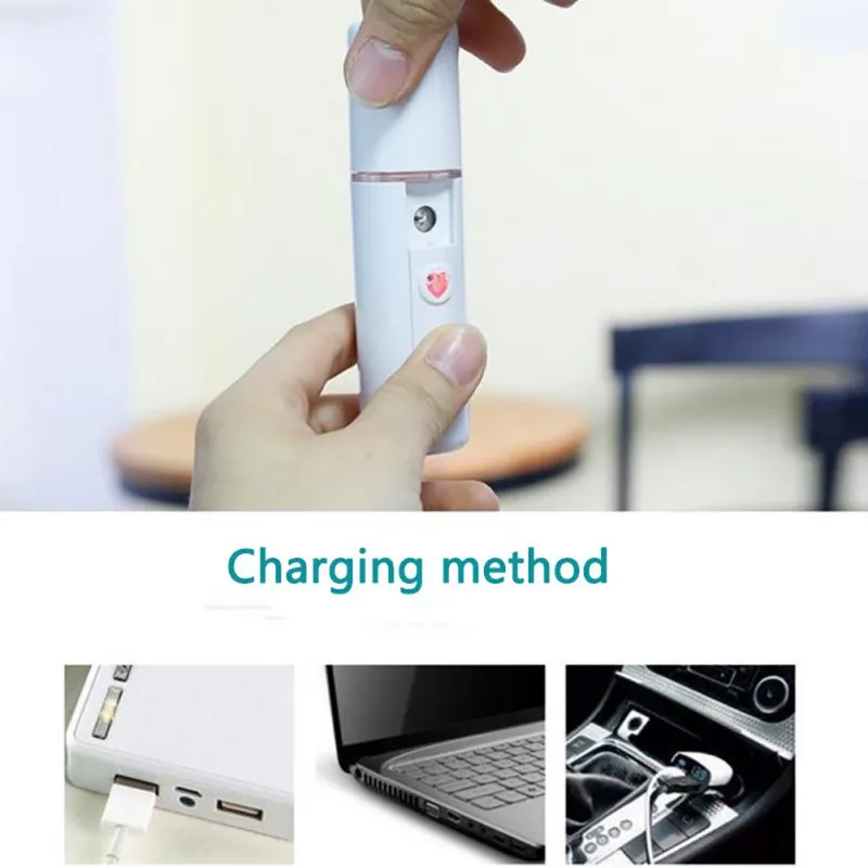 Мини USB спрей для лица, инструменты для красоты, устройство, портативный нано-распылитель тумана, распылитель для тела лица, увлажнение парохода, уход за кожей