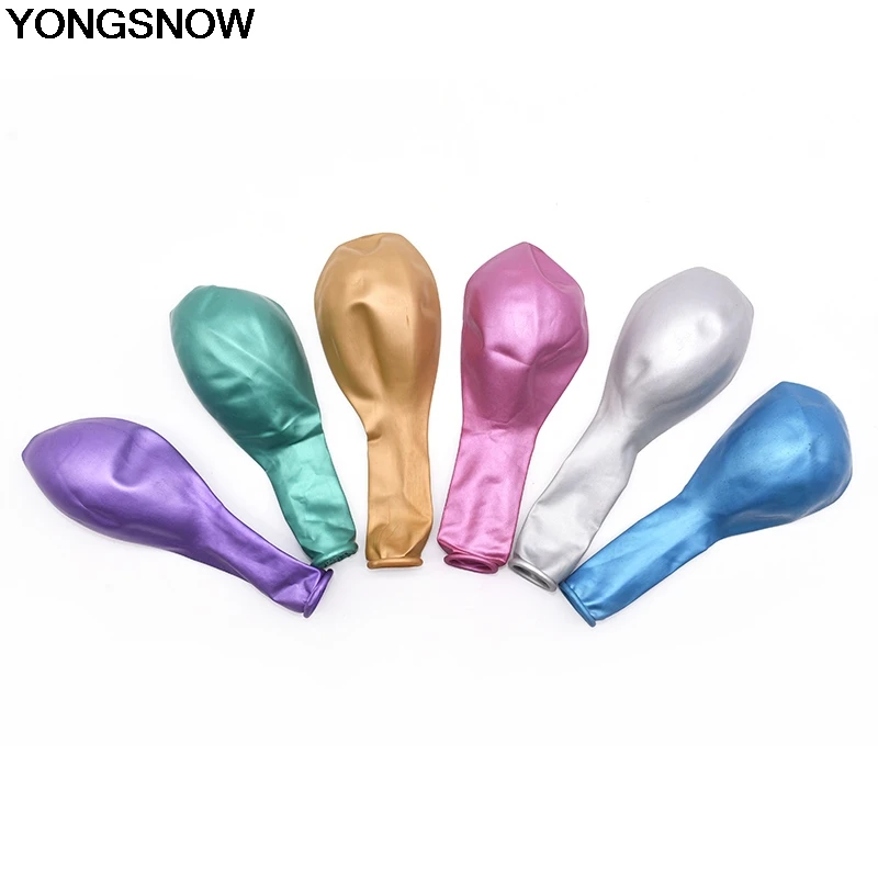 YONGSNOW 10/20 штук 12-дюймовые толстые жемчужный металлик шар латексный гелиевый надувные воздушные шары на день рождения вечерние свадебные дома деко игрушка
