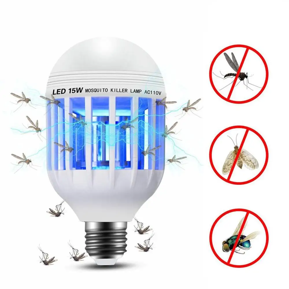 Light Bulb УФ-убийца от комаров отпугиватель комаров убийца комаров лампа Mute USB power Anti Mosquito Repellents Фотокатализ физический эффект вредители отвергать контроль насекомых - Цвет: Light Bulb
