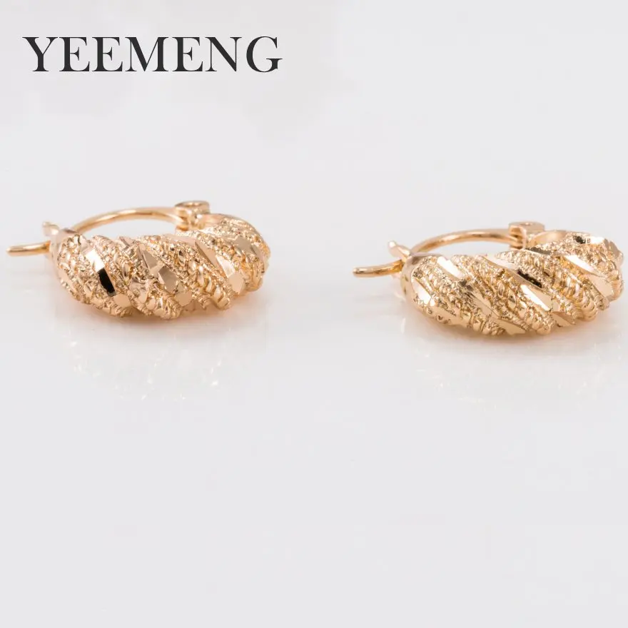 Серьги кольца YEEMENG большие круглые серьги из медного сплава с u образной
