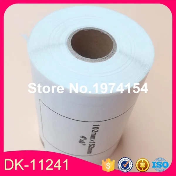 10 рулонов Brother DK-11241 этикетка совместимая Etiketten 102 мм x 152 для QL1050 QL1060N DK-1241 |