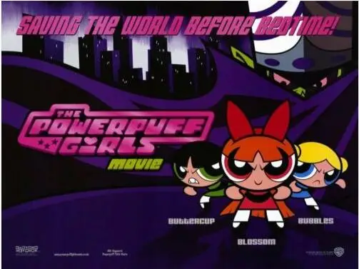 THE POWERPUFF девушки фильм Шелковый плакат декоративной живописи 24x36 дюймов|Рисование