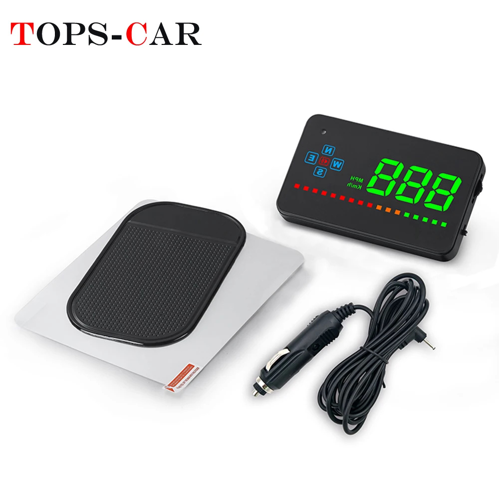 Geyiren A2 автомобиля gps HUD на лобовое стекло Дисплей превышение скорости