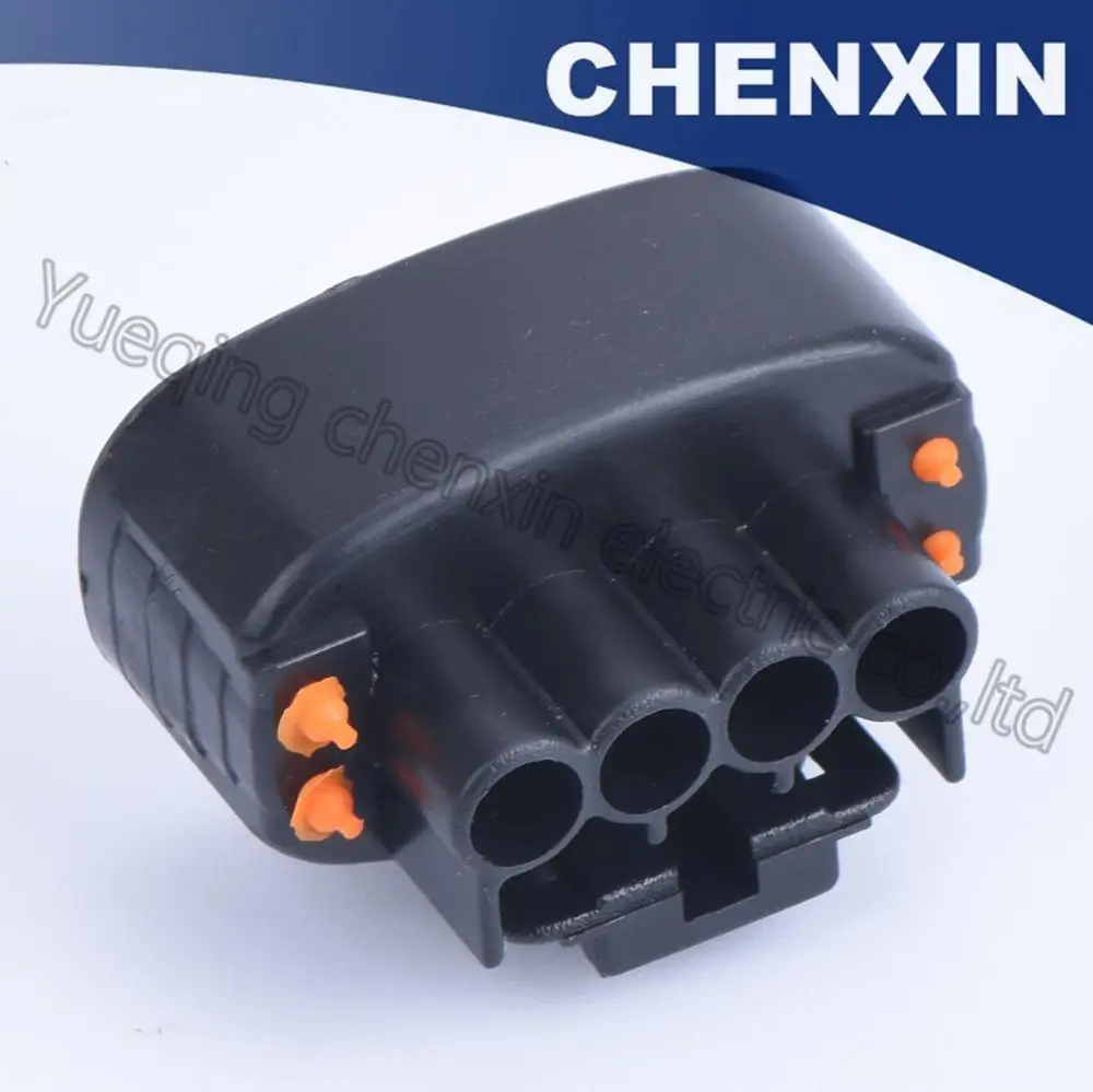 Черный 4 контактный Электрический разъем проводки водонепроницаемый авто 2