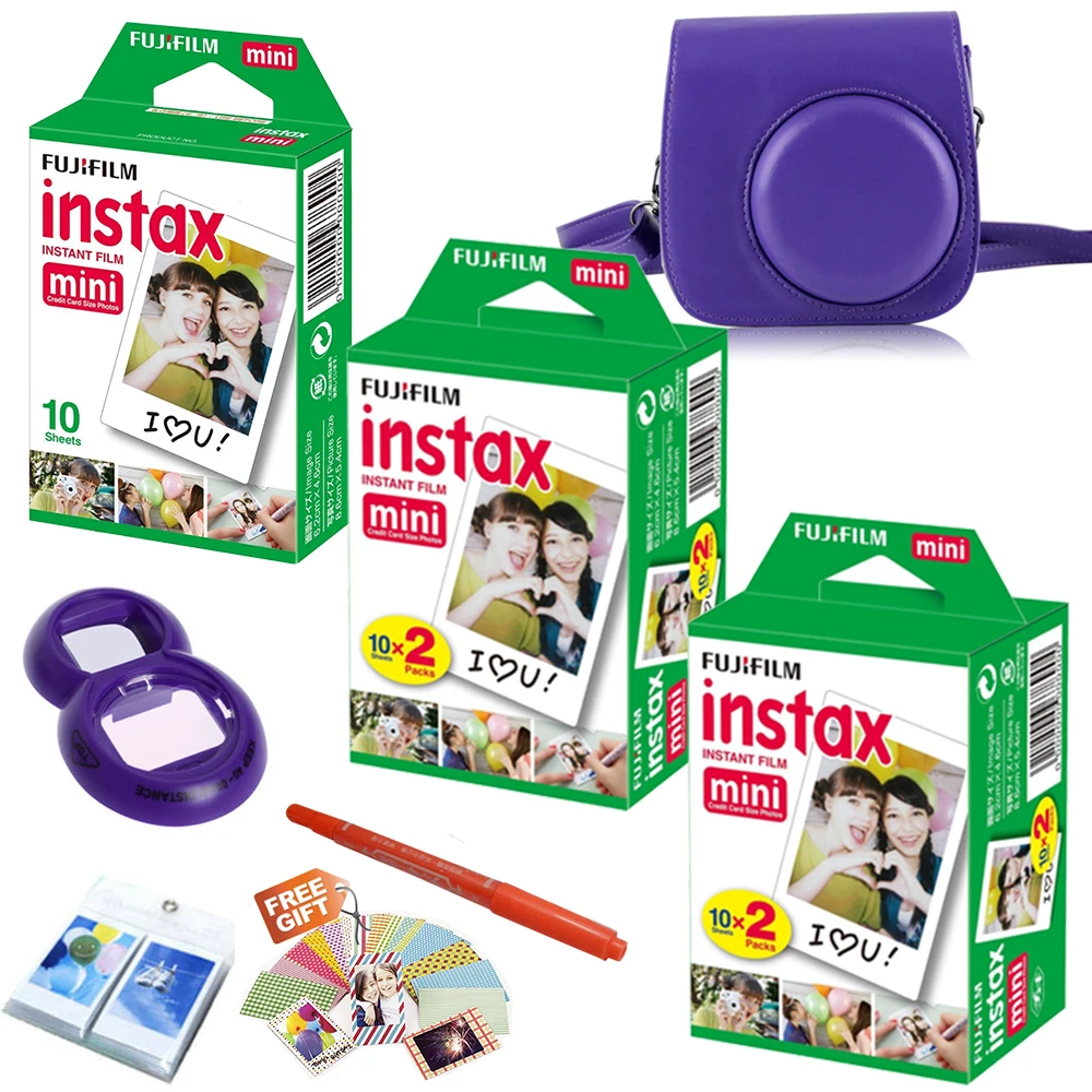 Для Fujifilm Instax Mini 8 фильм Фотоаппарат моментальной печати 50 листов мини белые