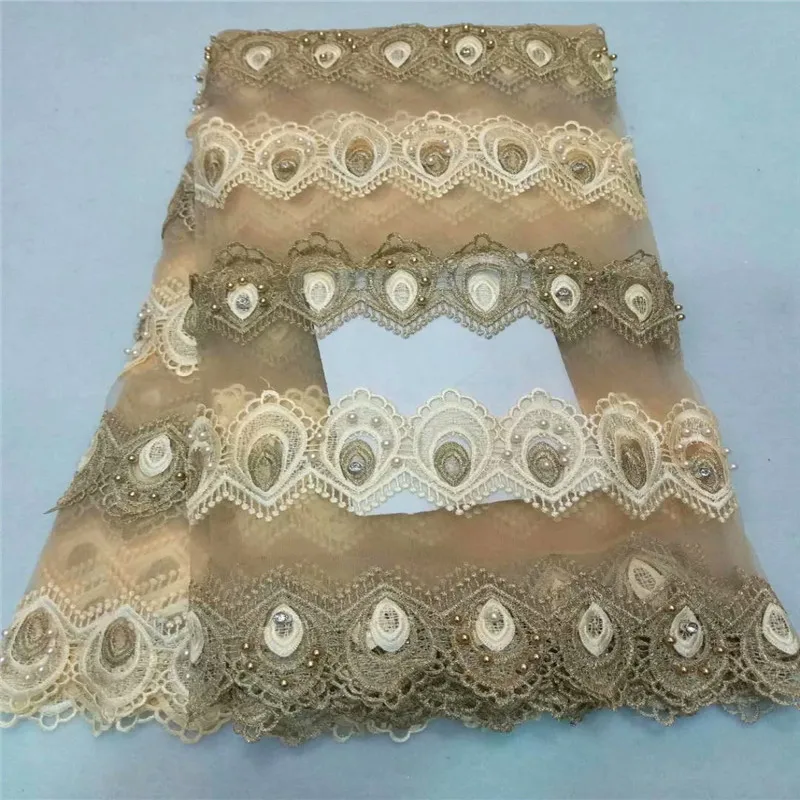Африканская французская кружевная ткань 2018 высокого качества нигерийская с