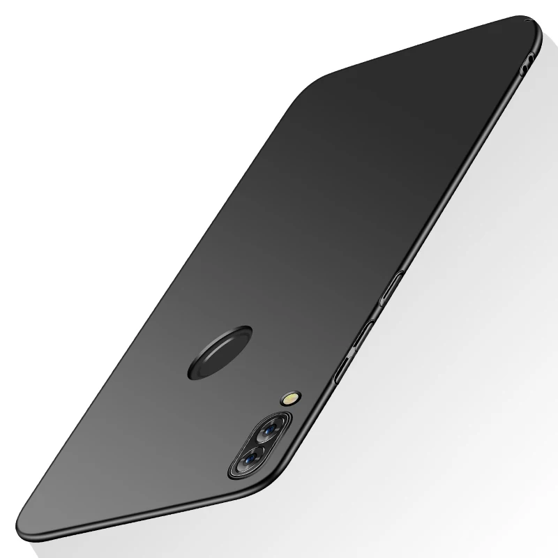 Черный Чехол для телефона huawei Honor 9 10 Lite 20 8 Pro View 20 Play Жесткий ПК простой чехол для Honor 10 светильник 9 Lite 10i 20i матовый - Цвет: Черный