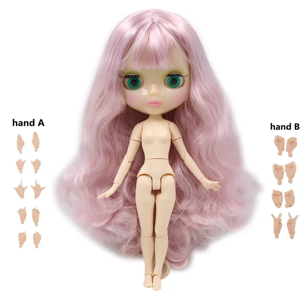 Nude doll Blyth 1/6 кукла Обнаженная тела 30 см игрушки BJD разных типов кожи загар с макияжем DIY модные куклы подарок для девочки - Цвет: Nude doll
