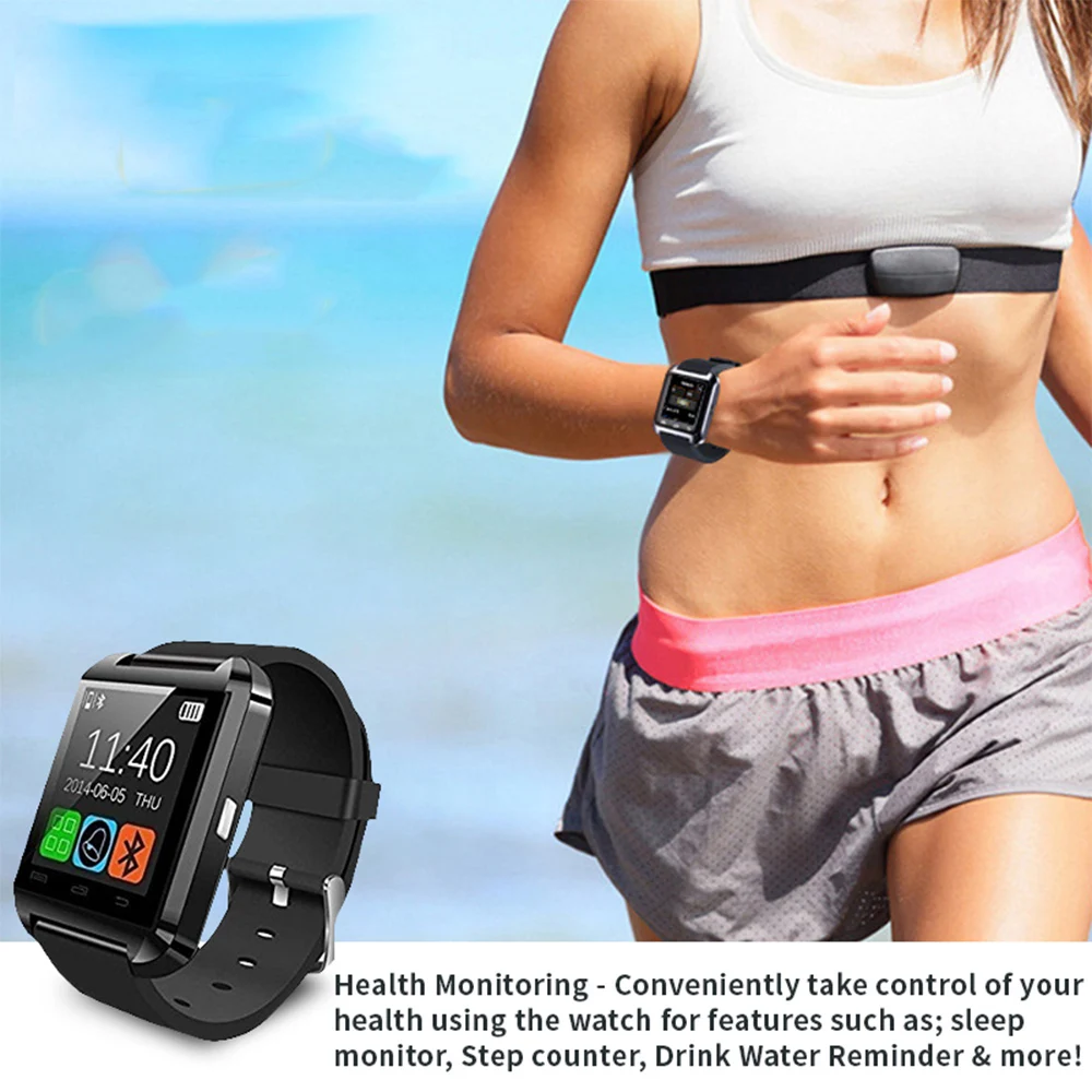 Умные часы GIAUSA Bluetooth Android умные синхронизация уведомлений наручные для мужчин и