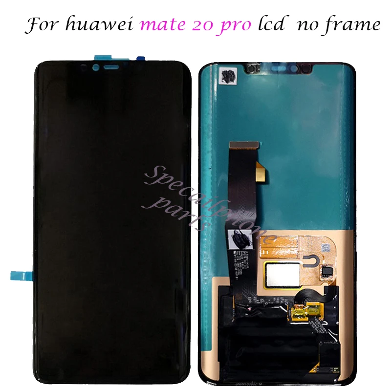 Original Super AMOLED For Huawei Mate 20 Pro LCD Display Touch Screen Digitizer Assembly Repair With frame With fingerprint