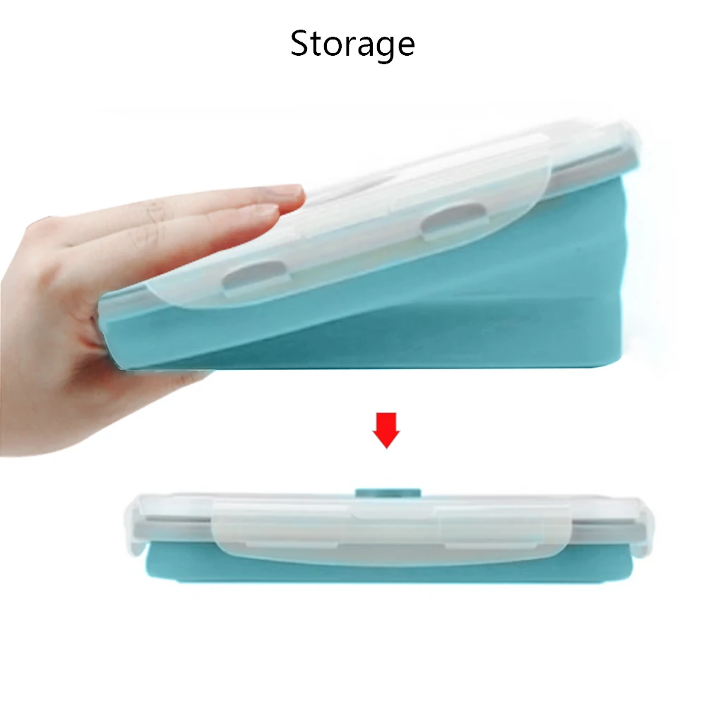 Силиконовый Ланчбокс портативная миска складной Герметичный пищевой контейнер