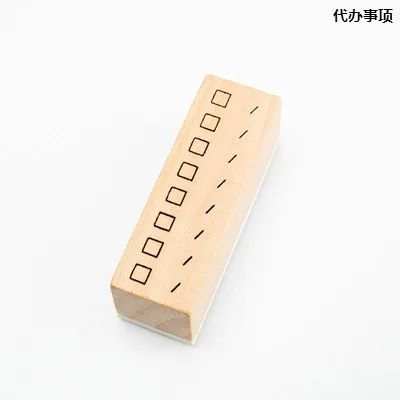 20x60mm Ежедневный Еженедельный план список украшения Штамп винтажные деревянные и резиновые штампы для письма дневник в стиле Скрапбукинг Канцелярские принадлежности ремесло подарок штамп - Цвет: 20x60mm