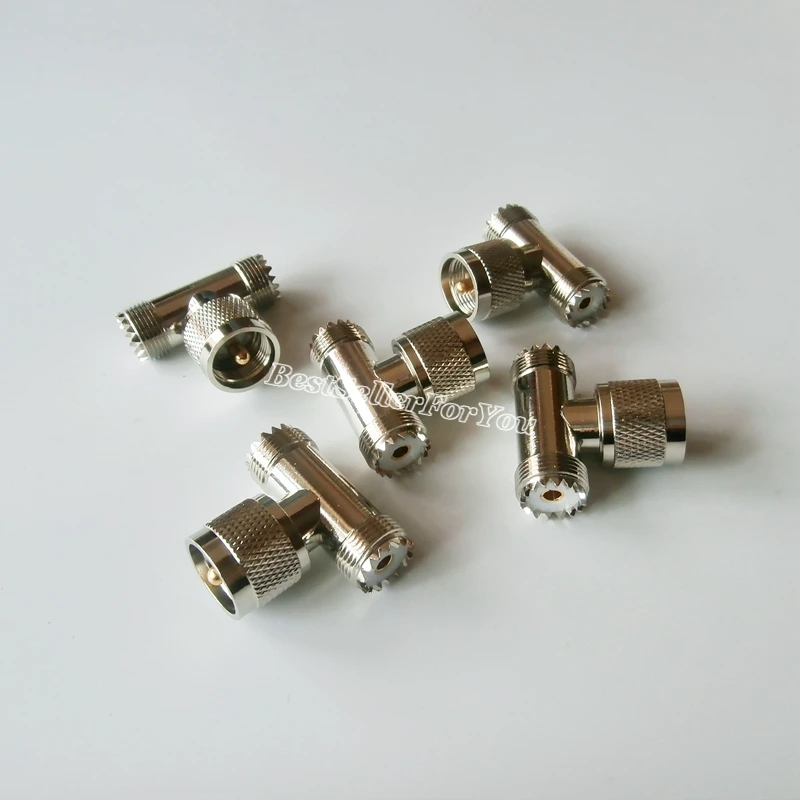 1 шт. ДМВ штырьковые с 2 SO239 SO 239 гнездовой T РЧ сетевой адаптер разъём разветвитель 3