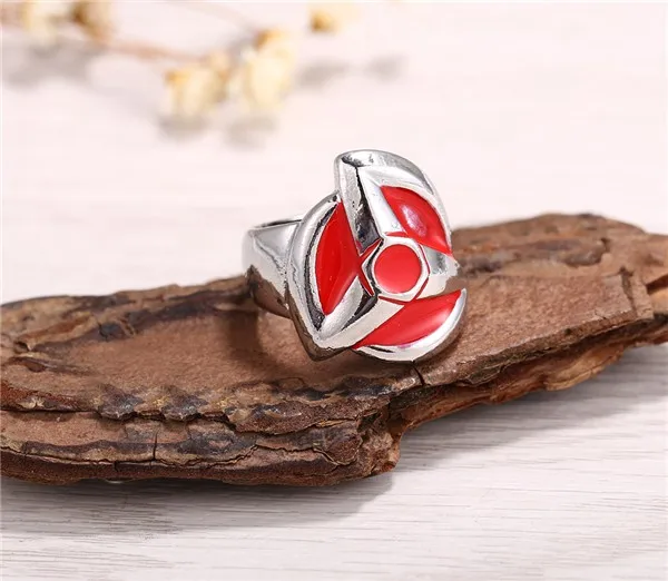 Лидер продаж милые модные лидер кольца с красным Шаринган из аниме Наруто