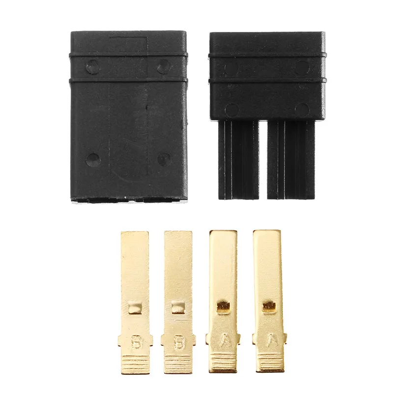 Пара для Traxxas вилки нейлоновая пластиковая крышка красная медь штекер мужской