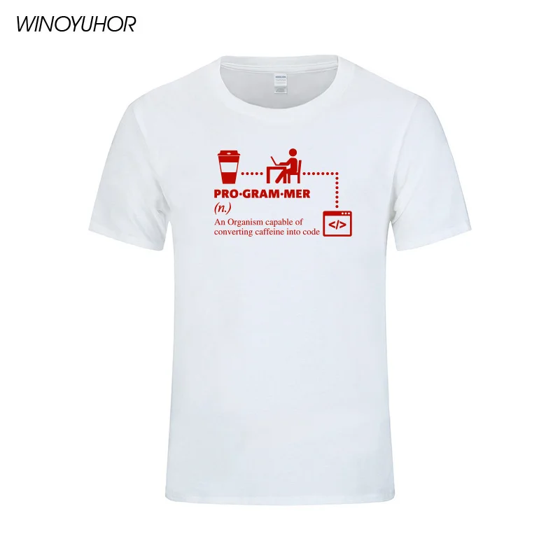 Программист футболки мужские IT Guy Techie Coder Geek Забавные футболки мужские летние новинка футболка компьютерный инженер подарок Топы - Цвет: white