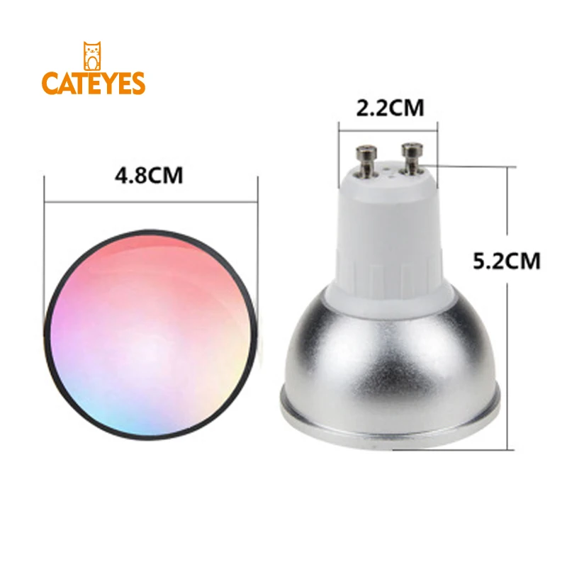 Cateyes потолочный светодиодный светильник RGBW лампа GU10 5 Вт WiFi умное приложение
