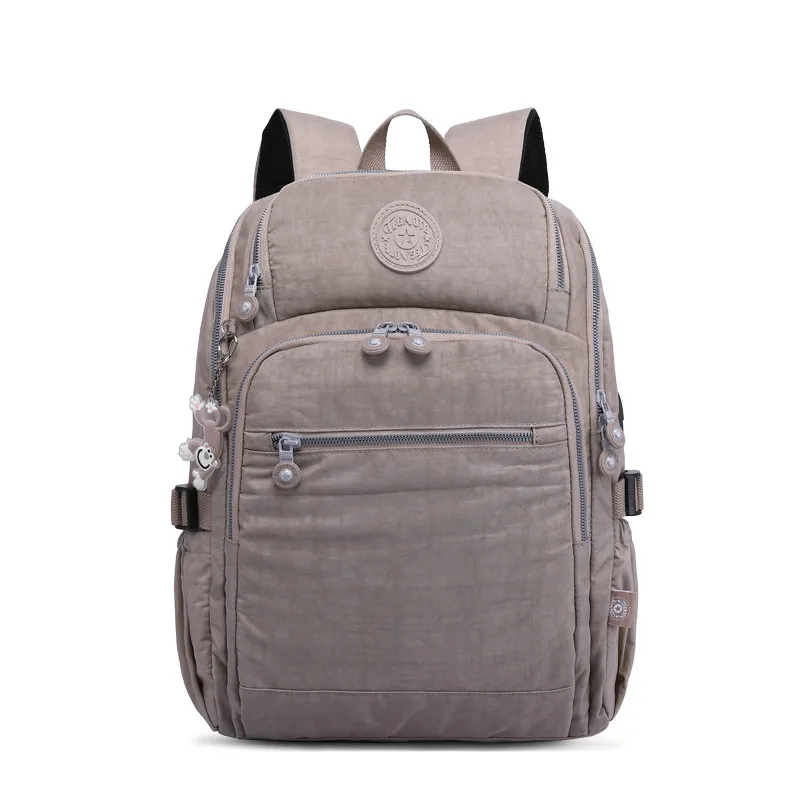 Khaki TEGAOTE, дизайн, женский рюкзак, Повседневный,, Bolsa, школьный рюкзак для девочек-подростков, Mochila Escolar, брелок "Обезьяна" - Цвет: Khaki
