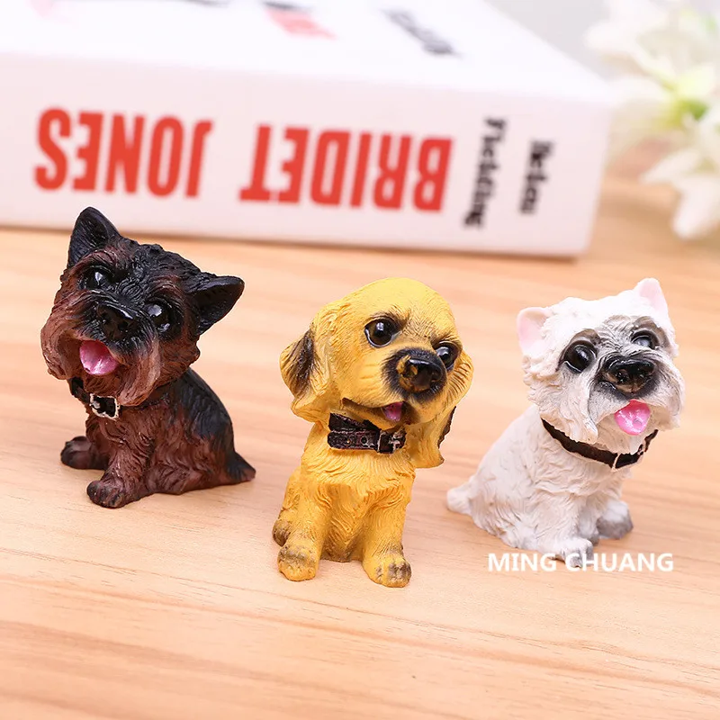 Милый щенок статуя ротвейлера немецкая овчарка французский бульдог мопс