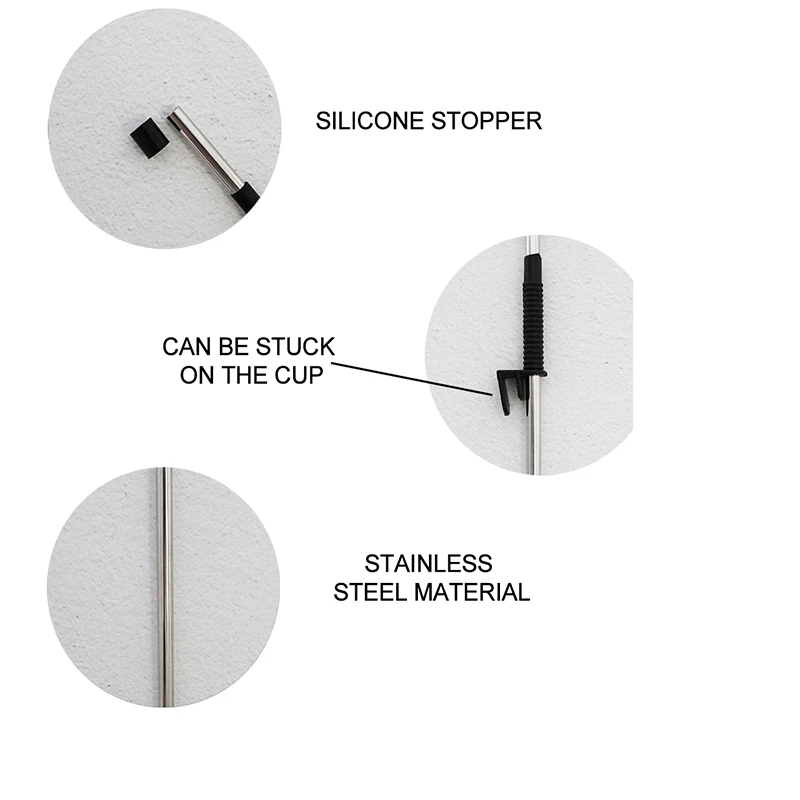 Цветная металлическая Питьевая соломинки многократного использования из