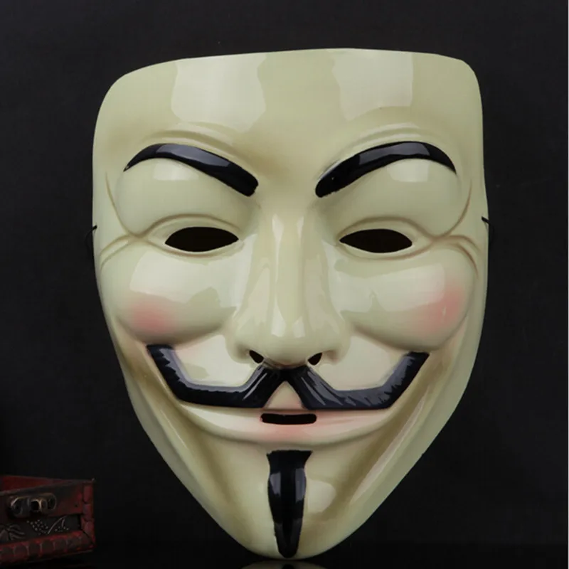 Вечерние Маски для косплея V образная маска лица Маска Вендетта с темой фильма
