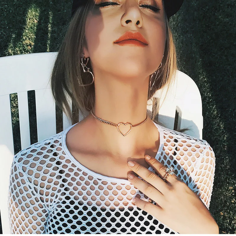 Новинка модные аксессуары колье из сплава в форме сердца для влюбленных пар N392 -