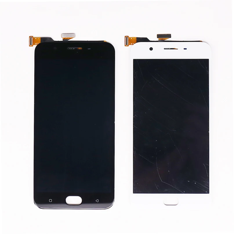 ЖК дисплей для OPPO F1s кодирующий преобразователь сенсорного экрана в сборе белый