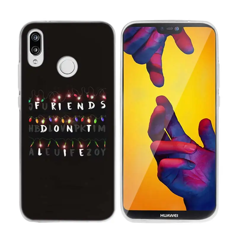 021 KMUYSL странные вещи плакат ТПУ чистый мягкий чехол для huawei P20 P10 P8 P9 mate 10 Lite P Smart Mini Pro - Цвет: 021